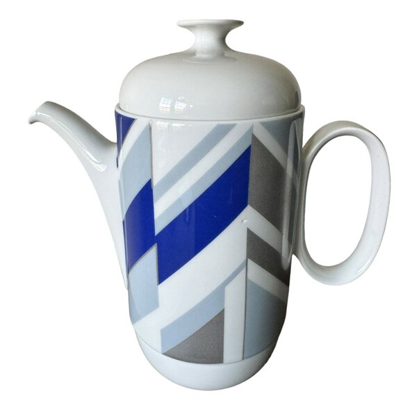 Vtg MCM Rosenthal Studio Duo Line Coffee Pot Decor Prop Designer Ambrogio Pozzi - Picture 8 of 15